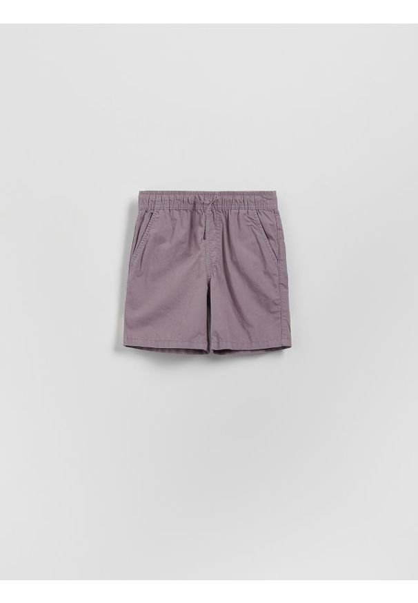 Reserved - Bawełniane szorty - fioletowy. Kolor: fioletowy. Materiał: bawełna