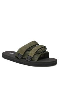 Sprandi - Klapki SPRANDI - M033-1 Khaki. Kolor: zielony. Materiał: materiał #1