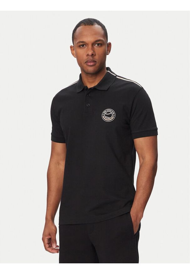 BOSS Polo Open 50560261 Czarny Regular Fit. Typ kołnierza: polo. Kolor: czarny. Materiał: bawełna