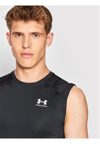 Under Armour Koszulka techniczna HeatGear® 1361522 Czarny Slim Fit. Kolor: czarny. Materiał: syntetyk #4