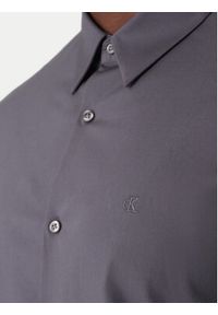 Calvin Klein Koszula LV04LB145G Szary Slim Fit. Kolor: szary. Materiał: bawełna #4
