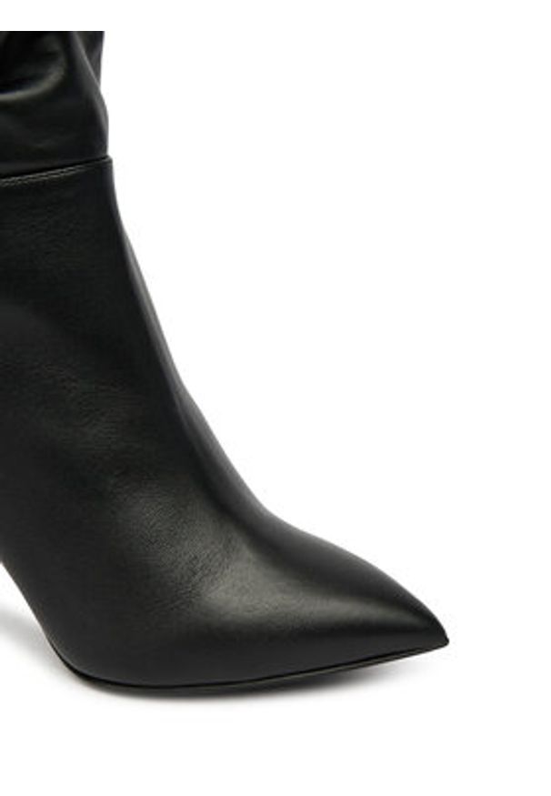 Pollini Kozaki SA26038M0NTE0000 Czarny. Kolor: czarny. Materiał: skóra