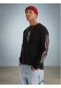 DC Shoes Longsleeve Burn Out HLS EDYZT04355 Czarny Regular Fit. Kolor: czarny. Materiał: syntetyk. Długość rękawa: długi rękaw #6