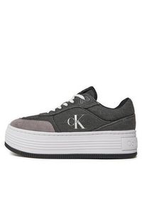 Calvin Klein Jeans Sneakersy Bold Platf Low Lace Mix Ml Btw YW0YW01433 Czarny. Kolor: czarny