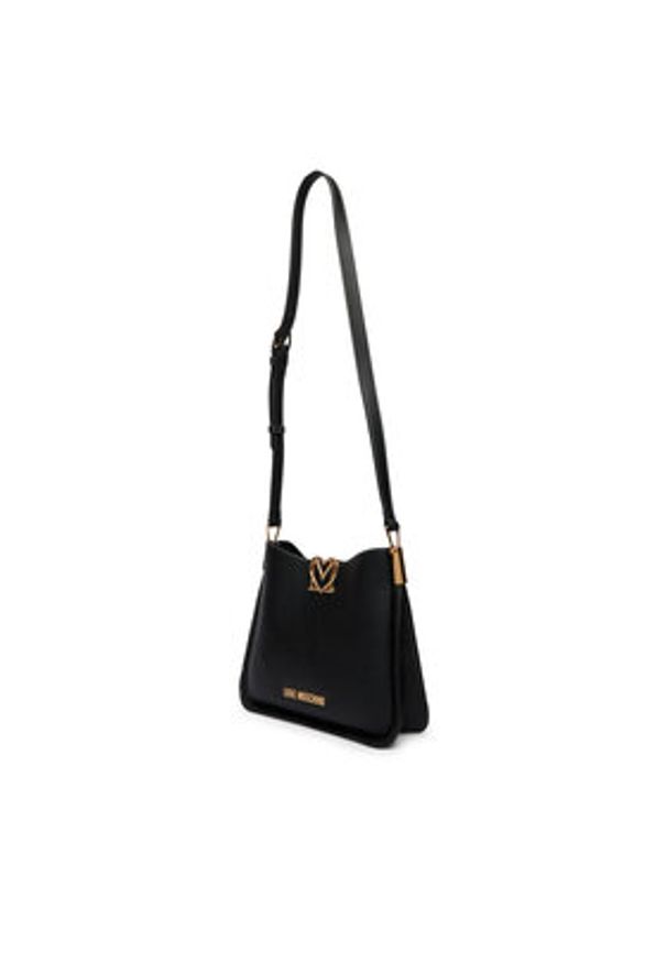 Love Moschino - LOVE MOSCHINO Torebka JC4127PP1OLM0000 Czarny. Kolor: czarny. Materiał: skórzane