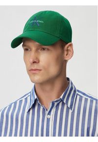 Calvin Klein Czapka z daszkiem Monologo Embroidery Baseball Cap LV04G5004G Zielony. Kolor: zielony. Materiał: bawełna #3
