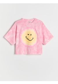 Reserved - Krótki t-shirt SmileyWorld® - wielobarwny. Materiał: bawełna. Długość: krótkie #1