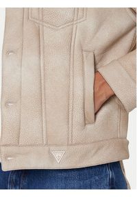 Guess Kurtka z imitacji skóry M5BL0I W2500 Beżowy Regular Fit. Kolor: beżowy. Materiał: skóra #4