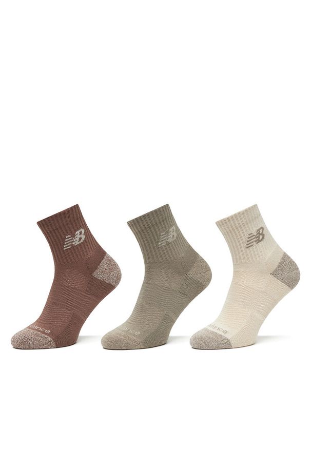 Zestaw 3 par wysokich skarpet unisex New Balance. Wzór: kolorowy