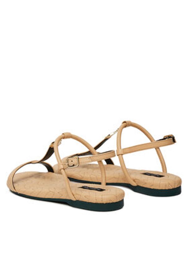 Patrizia Pepe Sandały 8X0025/L048-B824 Beżowy. Kolor: beżowy. Materiał: skóra