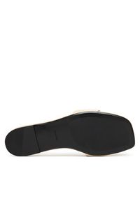 Calvin Klein Klapki Square Flat Sandal Emblem HW0HW03128 Żółty. Kolor: żółty. Materiał: skóra #3