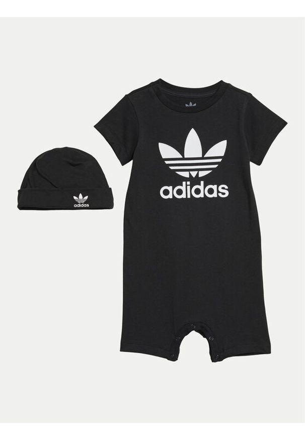 Adidas - adidas Romper Gift Set IS7257 Czarny Regular Fit. Kolor: czarny. Materiał: bawełna