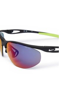 Nike Okulary przeciwsłoneczne Aerial E DZ7353 011 Czarny. Kolor: czarny