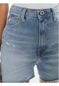 Pepe Jeans Szorty jeansowe A-Line Short Uhw PL801112RH3 Niebieski Slim Fit. Kolor: niebieski. Materiał: bawełna #5