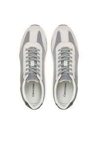 Calvin Klein Sneakersy Low Top Lace Up Repreve Mix HM0HM01828 Szary. Kolor: szary. Materiał: materiał #4