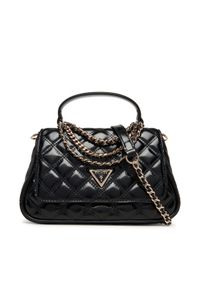 Guess Torebka Giully II HWTG96 73190 Czarny. Kolor: czarny. Materiał: skórzane