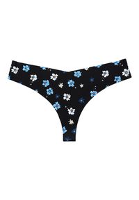 Intica - Stringi bezszwowe z subtelnym wzorem Aracely. Kolor: czarny. Materiał: tkanina