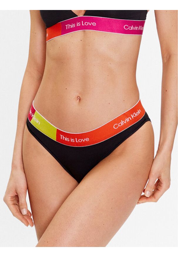 Calvin Klein Underwear Figi klasyczne 000QF7256E Czarny. Kolor: czarny. Materiał: bawełna