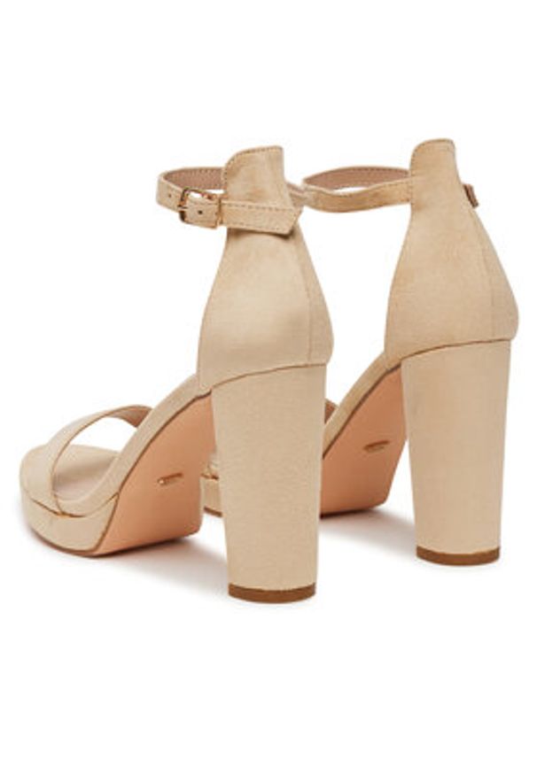 DeeZee Sandały SE008-BEIGE Beżowy. Kolor: beżowy. Materiał: materiał