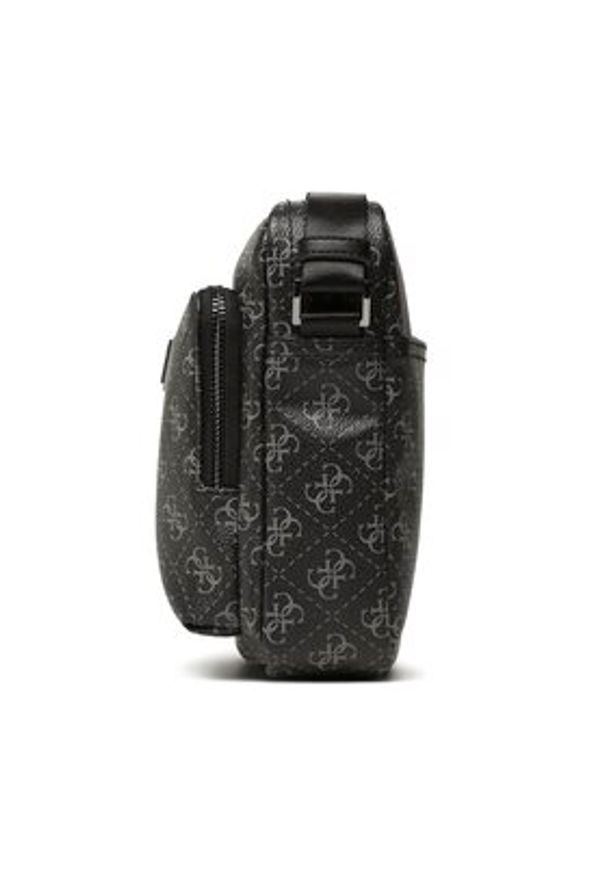 Guess Saszetka Vezzola Smart HMEVZL P3163 Czarny. Kolor: czarny. Materiał: skóra