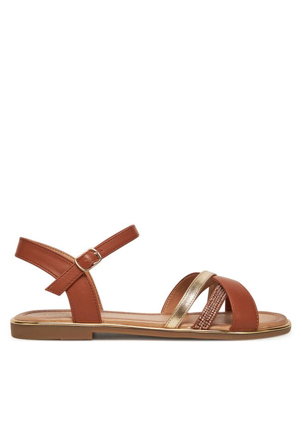 Sandały Clara Barson. Kolor: brązowy