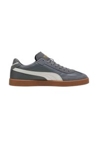 Puma - Męskie Zamszowe Buty Sportowe Club II. Kolor: szary. Materiał: zamsz. Sport: turystyka piesza