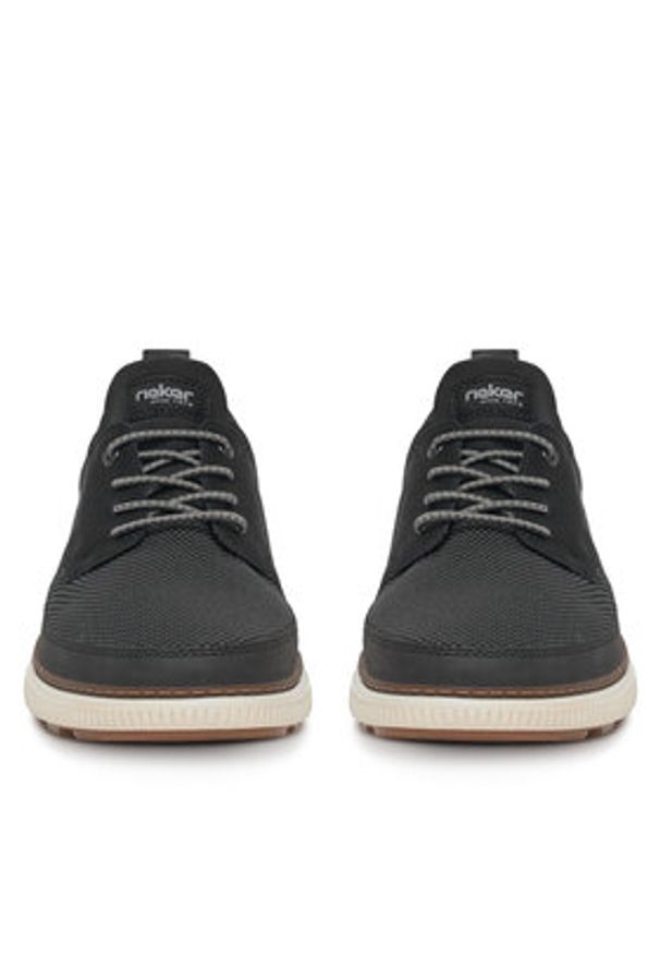 Rieker Sneakersy B3354-00 Czarny. Kolor: czarny. Materiał: materiał