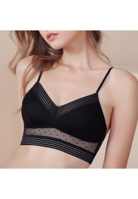 Intica - Braletka bez fiszbin na co dzień Kally. Kolor: beżowy. Materiał: materiał #8