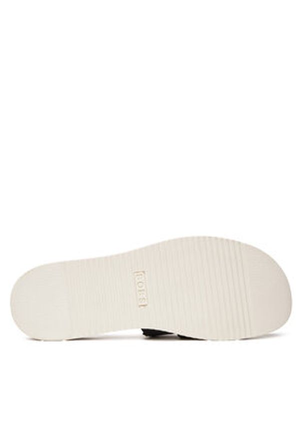 skechers - Skechers Klapki BOBS Desert Kiss Low-Peak Look 114707/BLK Czarny. Kolor: czarny. Materiał: skóra