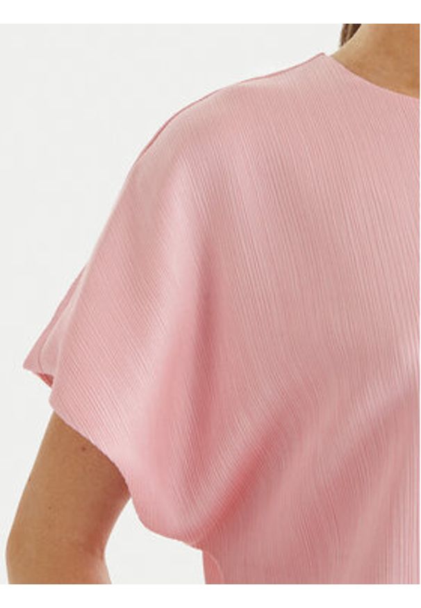 Calvin Klein Bluzka LV044F150G Różowy Regular Fit. Kolor: różowy. Materiał: syntetyk