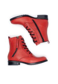 Lasocki Trzewiki WI16-CORA-16 Czerwony. Kolor: czerwony. Materiał: skóra #4