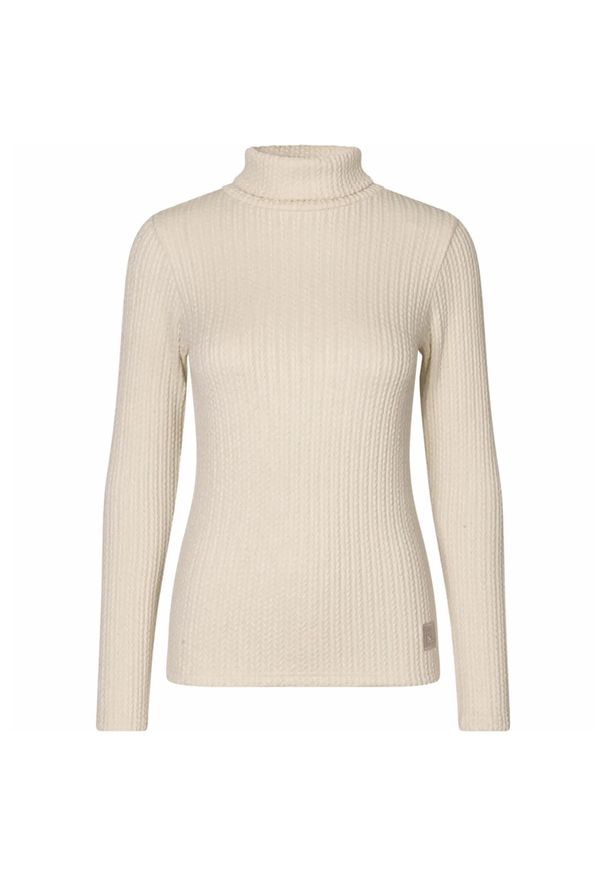 KINGSLAND - Sweter damski Kingsland Vikula. Kolor: biały, beżowy, wielokolorowy. Materiał: polar. Sezon: zima