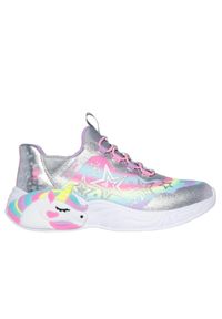 skechers - Sneakersy dziewczęce Skechers Unicorn Dreams Starry Lite. Okazja: na co dzień. Kolor: szary, wielokolorowy. Wzór: motyw z bajki #1