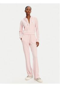 Juicy Couture Bluza Madison JCWA122001 Różowy Slim Fit. Kolor: różowy. Materiał: syntetyk #4