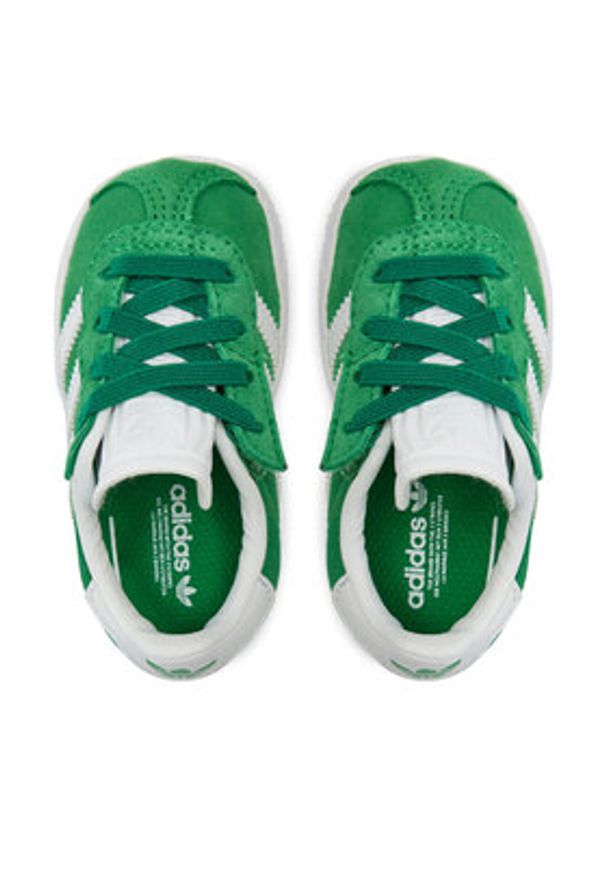 Adidas - adidas Sneakersy Gazelle Cf El I IH0363 Zielony. Kolor: zielony. Materiał: skóra, zamsz. Model: Adidas Gazelle