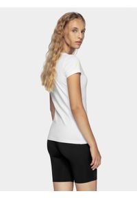 4f - T-shirt damski z kolekcji LIME LINE. Kolor: biały. Materiał: bawełna, dzianina #2