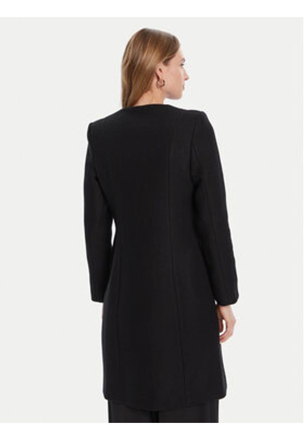 Rinascimento Płaszcz wełniany CFC0125616003 Czarny Regular Fit. Kolor: czarny. Materiał: wełna