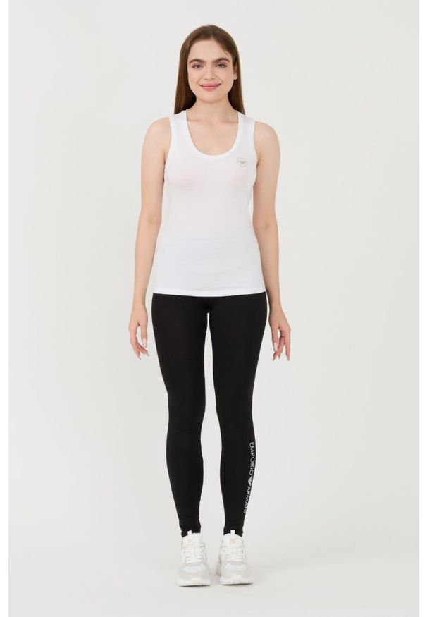 Emporio Armani - EMPORIO ARMANI Biały damski top, Rozmiar S. Kolor: biały