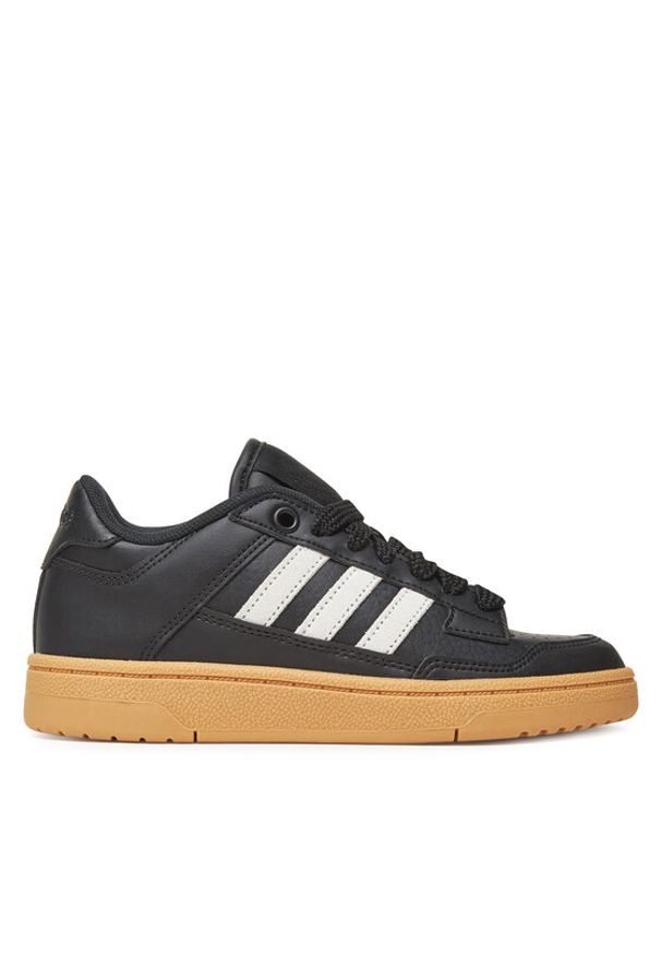 Adidas - adidas Sneakersy Rapid Court Low J JQ1728 Czarny. Kolor: czarny. Materiał: skóra