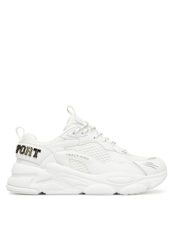 Plein Sport Sneakersy FAES USC0800 STE003N Biały. Kolor: biały. Materiał: materiał