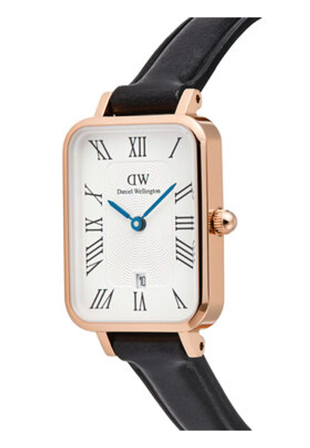 Daniel Wellington Zegarek Quadro Sterling Roman Numerals DW00100862 Czarny. Kolor: czarny