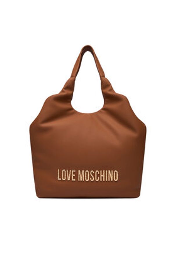 Love Moschino - LOVE MOSCHINO Torebka JC4396PP0NKD020A Brązowy. Kolor: brązowy. Materiał: skórzane