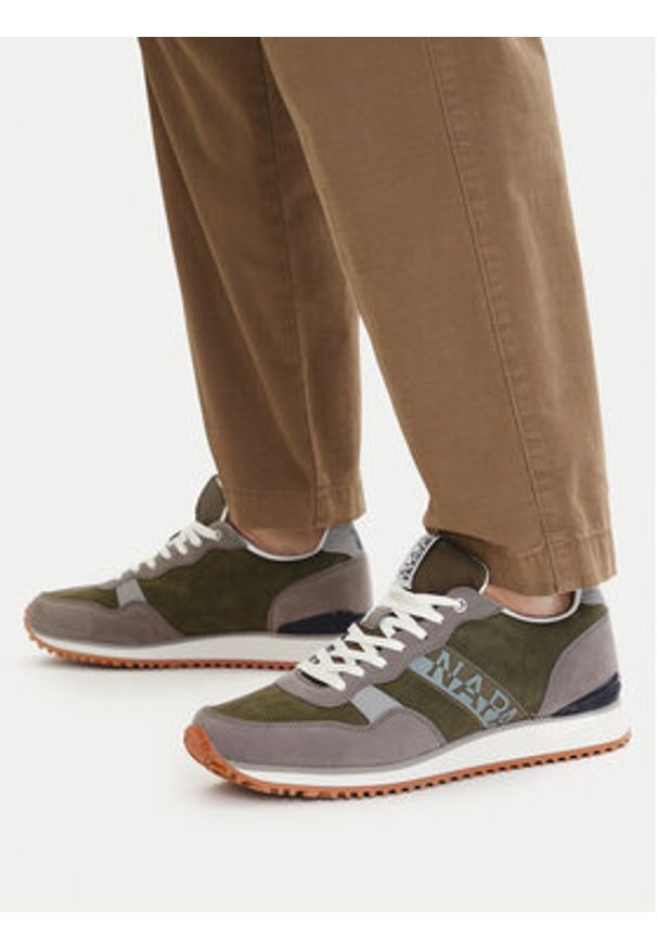 Napapijri Sneakersy NP0A8BLO Kolorowy. Materiał: skóra, zamsz. Wzór: kolorowy