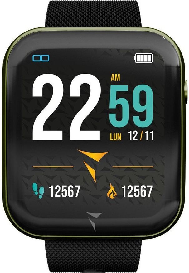 Smartwatch Techmade Smartwatch męski Techmade TM-TALK-GR czarny pasek. Rodzaj zegarka: smartwatch. Kolor: czarny