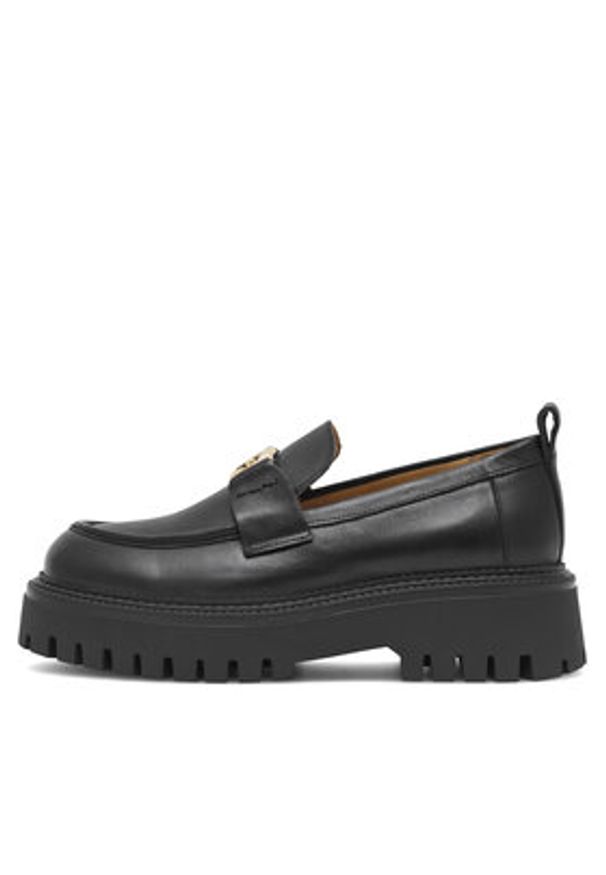 Eva Minge Loafersy SARAH-8049 Czarny. Kolor: czarny. Materiał: skóra