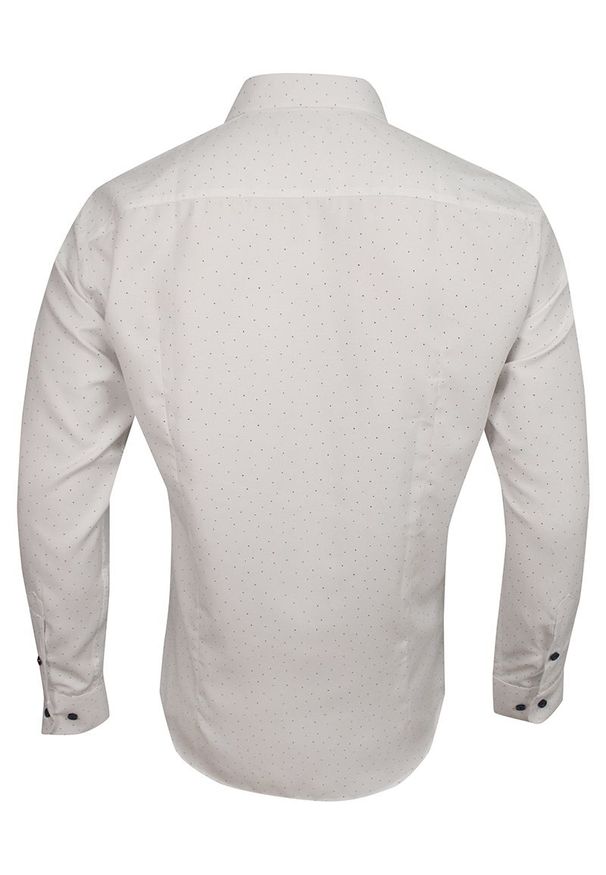 Biała elegancka koszula Grzegorz Moda Męska do pracy, długa