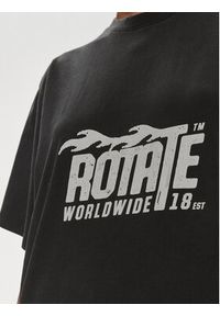 ROTATE T-Shirt 112083100 Czarny Oversize. Kolor: czarny. Materiał: bawełna #3