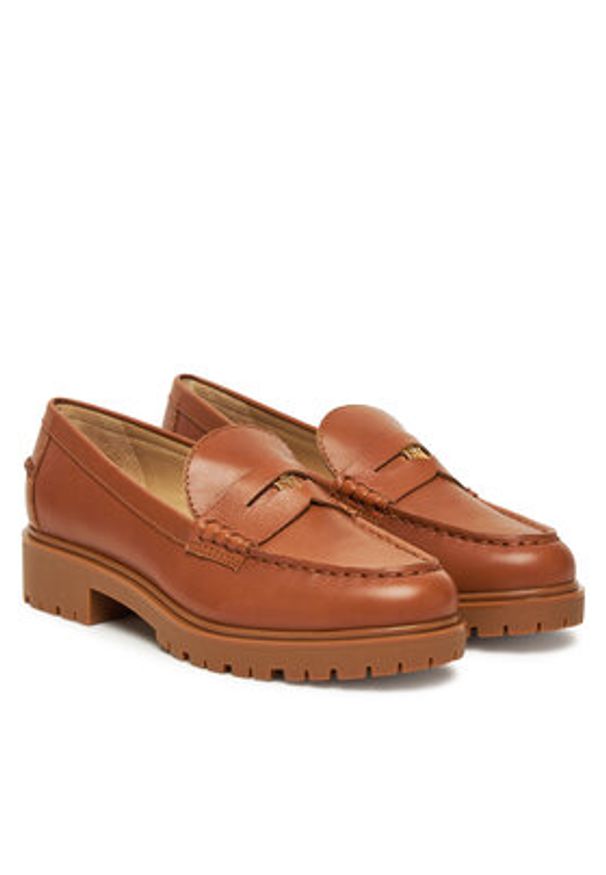 Lauren Ralph Lauren - LAUREN RALPH LAUREN Mokasyny Marli 802967752002 Brązowy. Kolor: brązowy. Materiał: skóra