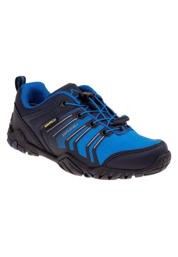 Elbrus - Dziecięce/Młodzieżowe Erimley Logo Waterproof Low Cut Walking Shoes. Kolor: niebieski