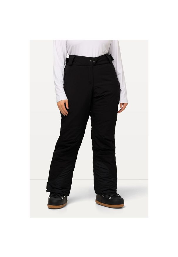 ULLA POPKEN - Damskie Spodnie funkcyjne HYPRAR wodoodporne zapięcie na rzep. Kolekcja: plus size. Kolor: czarny. Materiał: poliester, materiał, elastan. Sezon: zima. Sport: narciarstwo